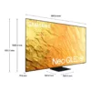 Samsung QE85QN800BTXZT Qn800B Smart tv 85 "qled 8k - edelstahl – Bild 11