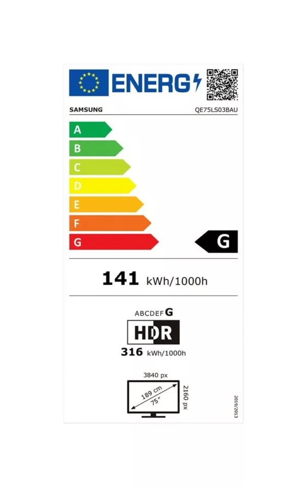 Samsung QE75LS03BGUXZT Ls Smart tv 75'' qled 4k - schwarz – Bild 8