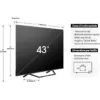Hisense 43A79NQ Qled 43" 4k ultra hd smart-tv – schwarz – Bild 2
