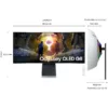 Samsung LS34DG850SUXEN Odissey G8 34'' wqhd gebogener oled-monitor – silber – Bild 2